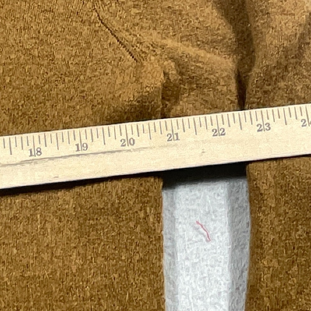 Madwell Sweater Women Large Faux Wrap Pullover Brown Minimalist Alpaca Blend - Picture 5 of 11